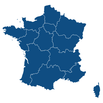 Carte de France des interventions FAE CVC